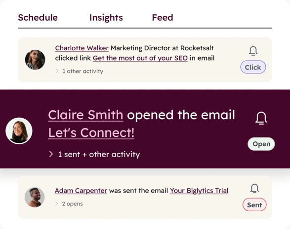 Sales Hub - Email Tracking